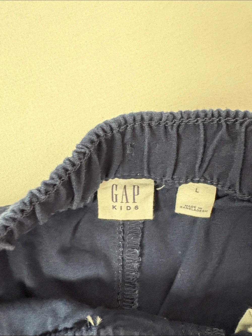 NWT Kids GAP Stretch Drawstring Pants in Navy Large (10)